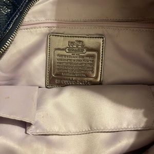 Vintage Blue Pleather Coach